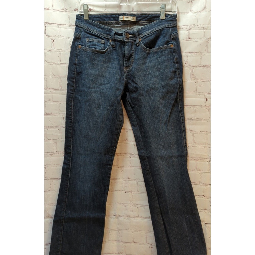 Lee Mid Rise Boot Cut Women's blue jeans 4 M - Picture 2 of 7